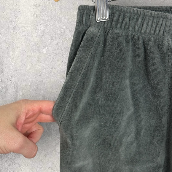 Aerie Velvet Velour Joggers Womens Size Medium Sweat Pants Elastic Waist Lounge - Picture 5 of 14